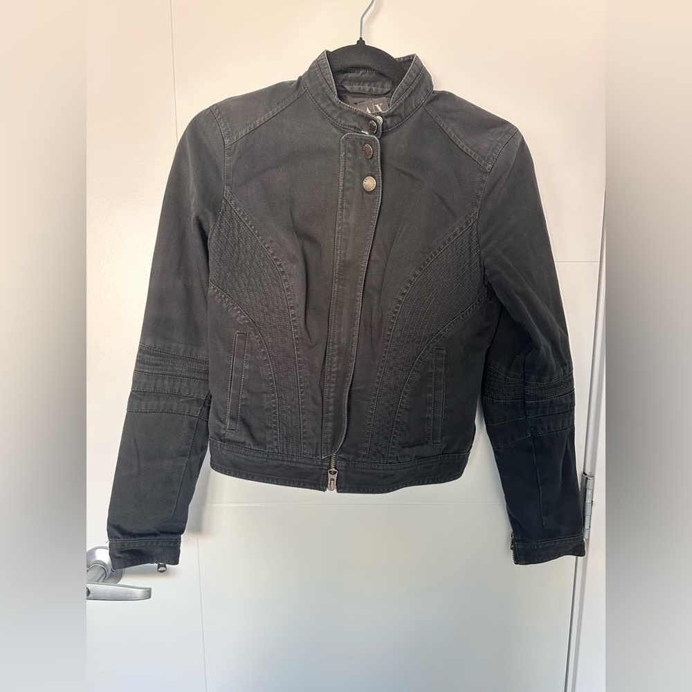 Armani Exchange Black Jean Jacket